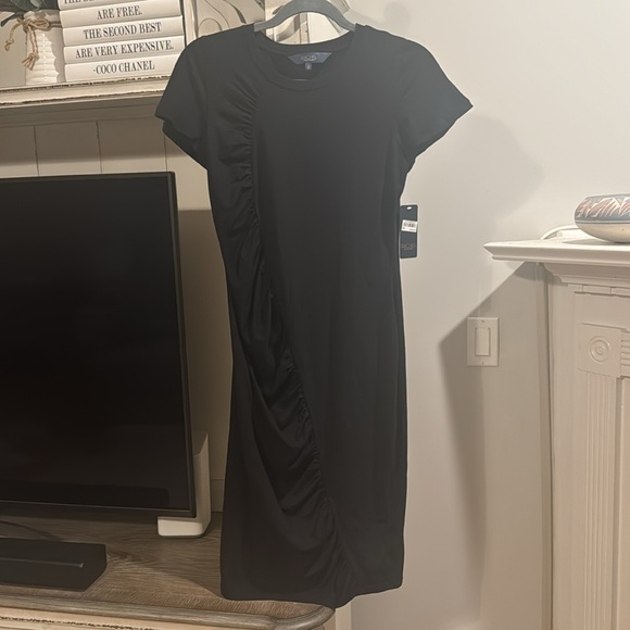 RACHEL ROY Amelie Ruched Short Sleeve Dress - Picture 2 of 6